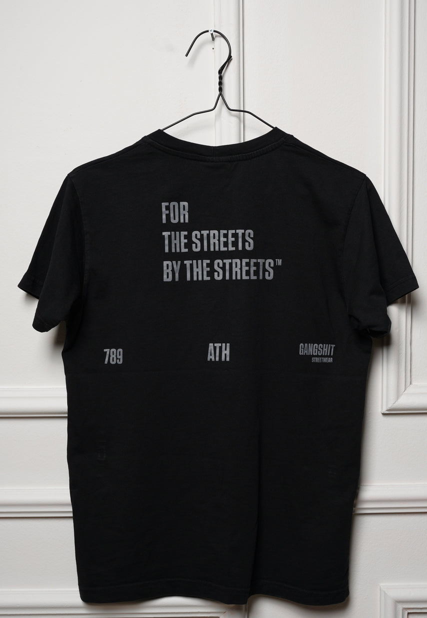 Gangshit Varsity T-Shirt – Black