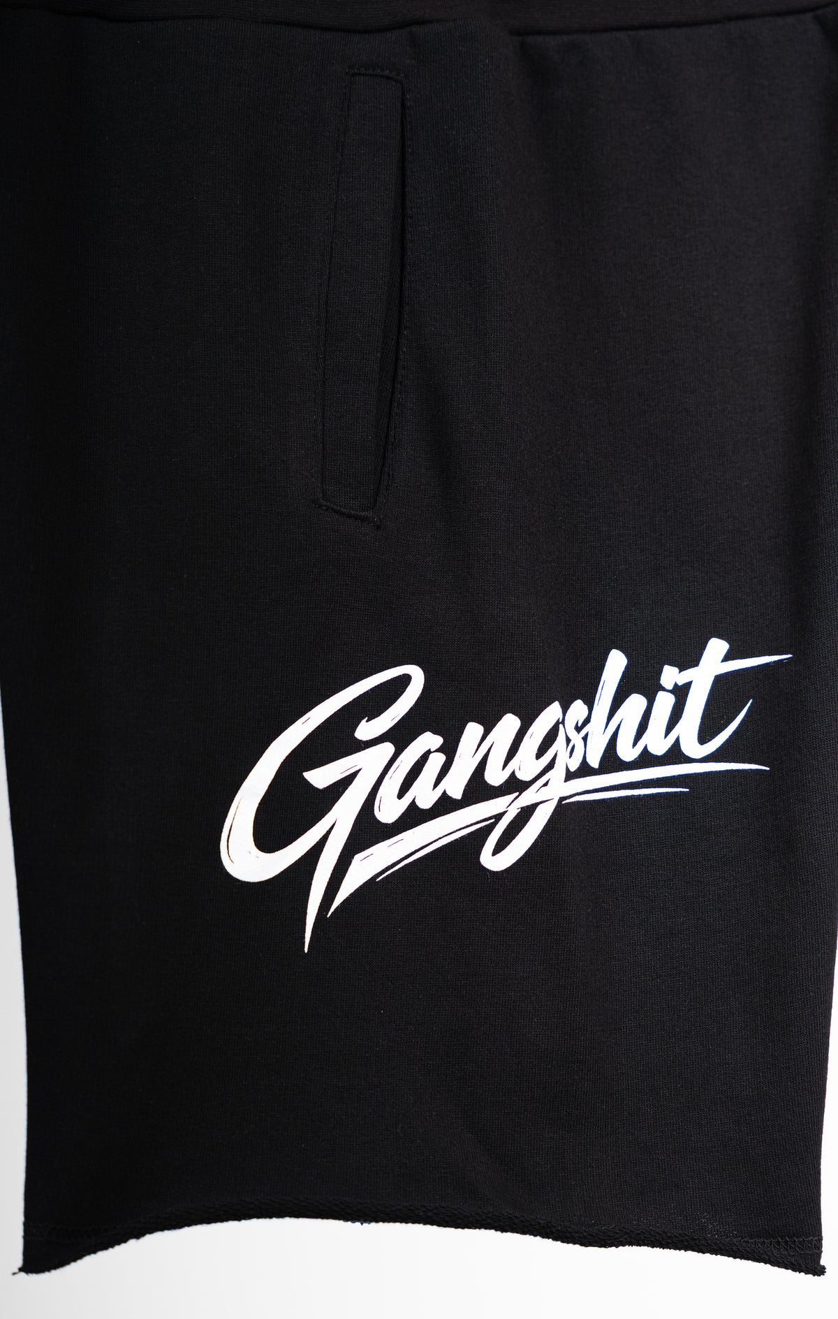 Gangshit Script Shorts – Black