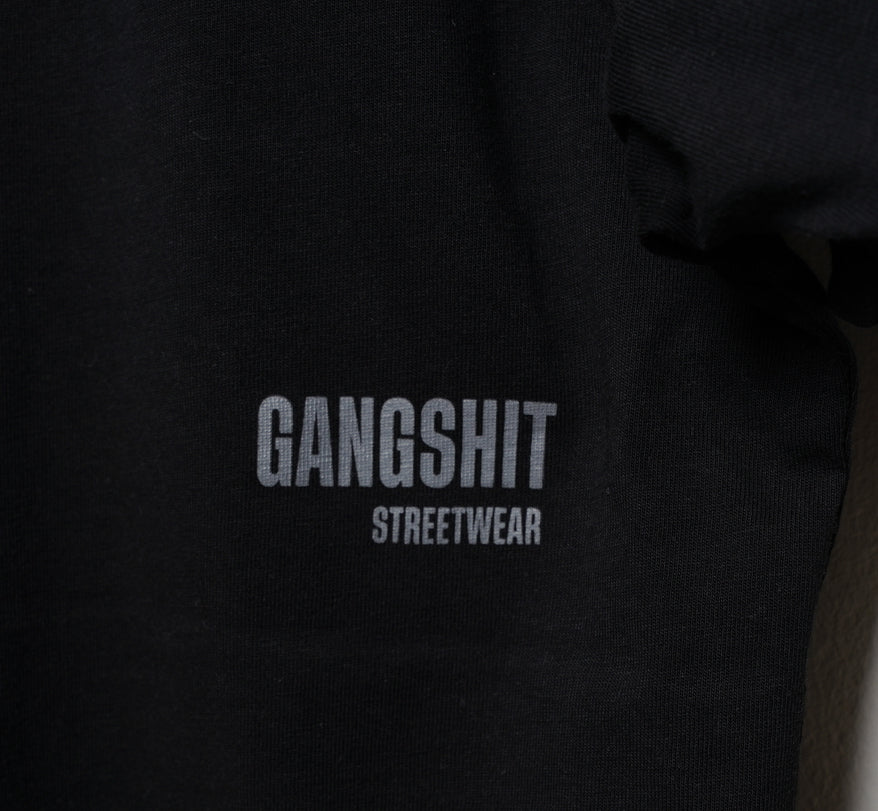 Gangshit Varsity T-Shirt – Black
