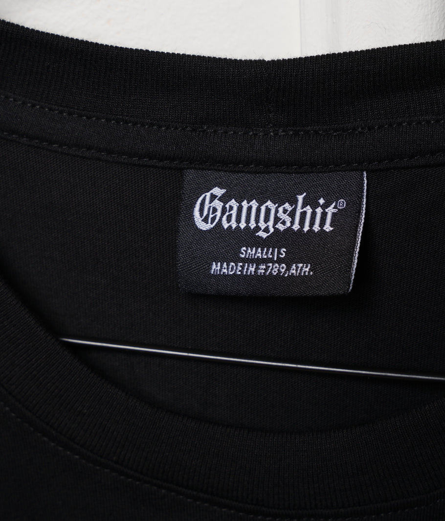 Gangshit Varsity T-Shirt – Black