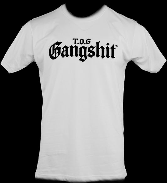 T.O.G Gangshit Signature T-Shirt – Arctic White