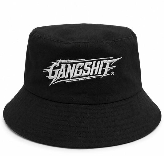 Gangshit Motion Bucket Hat – Black