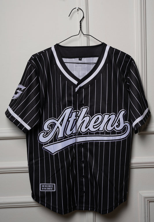 Gangshit Athens 789 Baseball Jersey – Black