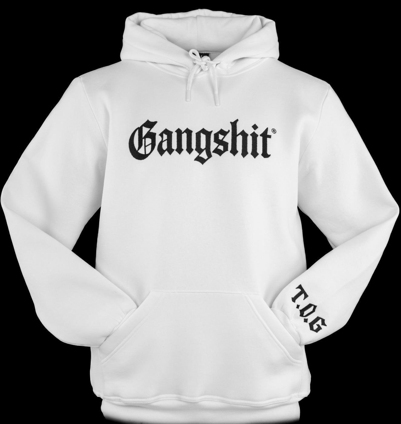 Gangshit Signature Hoodie – Arctic White